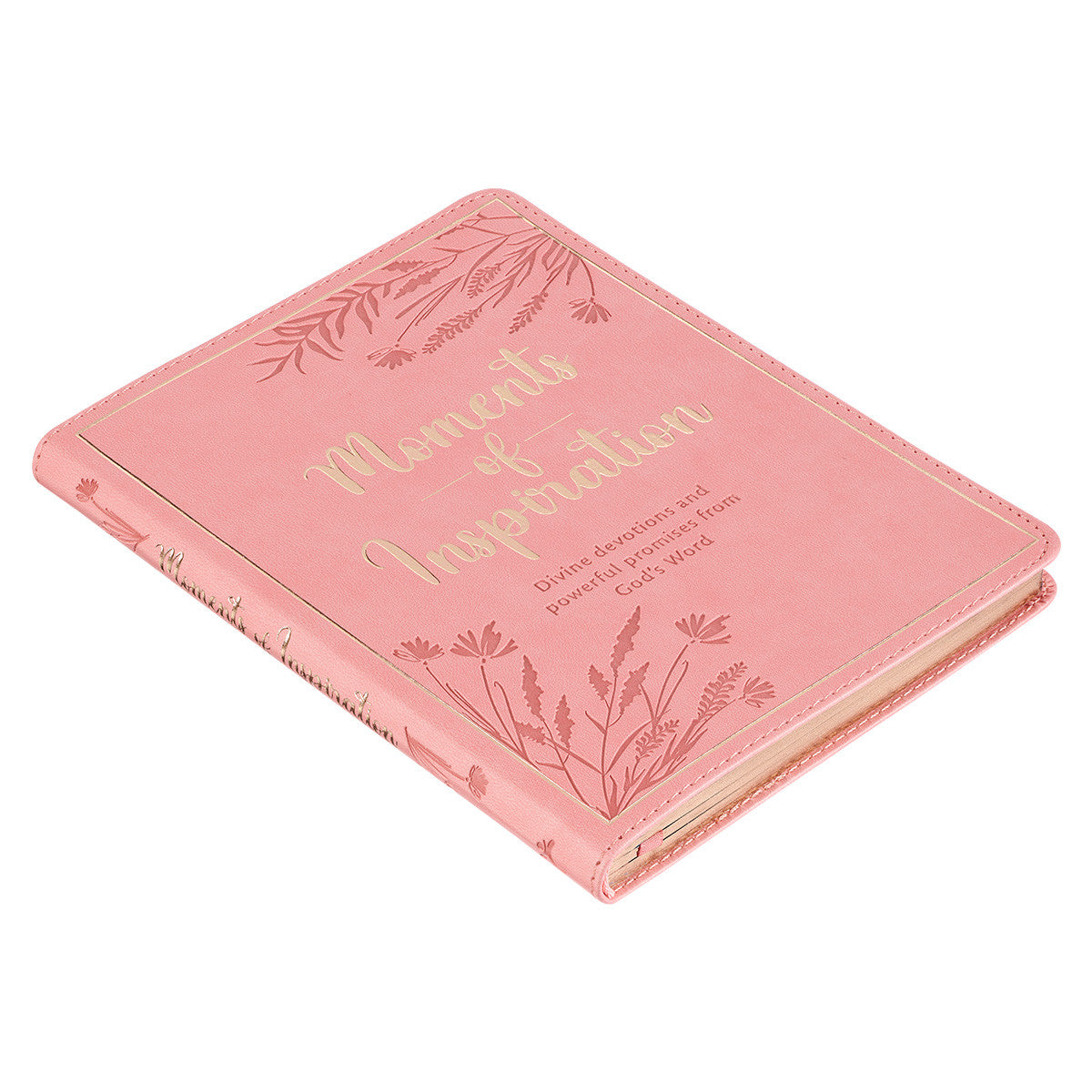 Moments of Inspiration Pink Faux Leather Gift Book