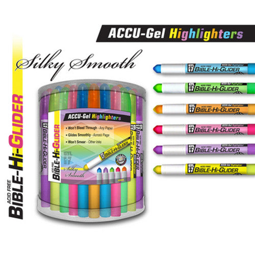 Hi-Glider Gel Bible Highlighter (assorted colors)