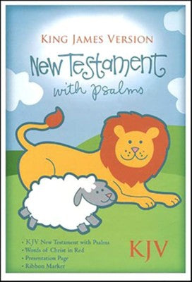 KJV Baby's New Testament with Psalms--imitation leather, blue