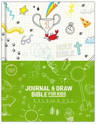 CSB Journal and Draw Bible for Kids, White