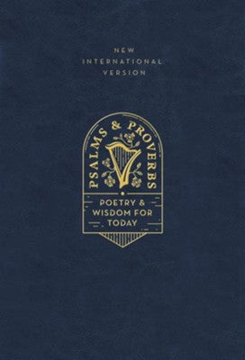 NIV Psalms and Proverbs, Comfort Print--imitation leather navy over board