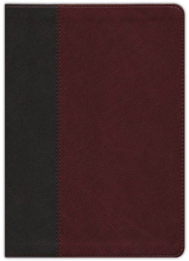 NLT Life Application Large-Print Study Bible, Third Edition--soft leather-look, brown, mahogan, red letter (indexed