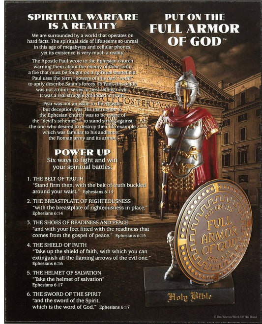 Wall Full Armor Of God Mdf 8X10 Plaque