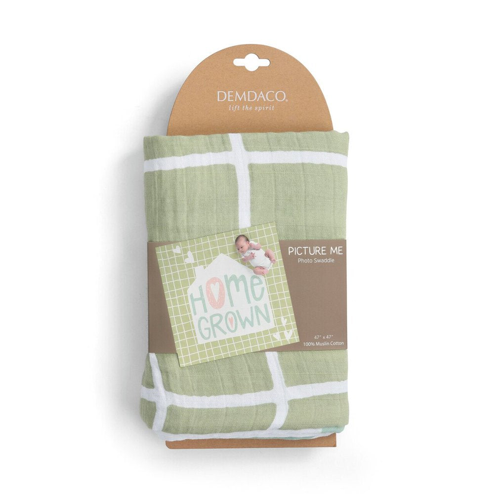 Home Grown Photo Swaddle NEW 47"sq. Photo Shoots, Wraps, Stroller Blanket