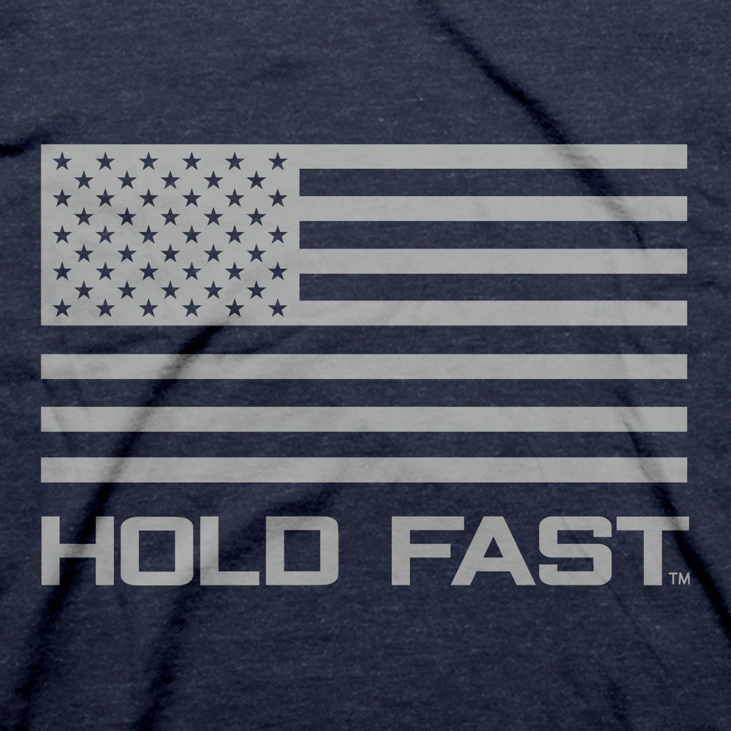 HOLD FAST Mens T-Shirt In God We Trust Shield