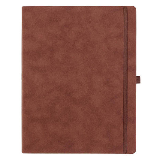 Brown Faux Leather Baxter Executive Undated Planner