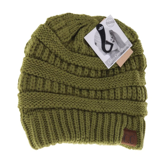 Criss-Cross Knit Beanie