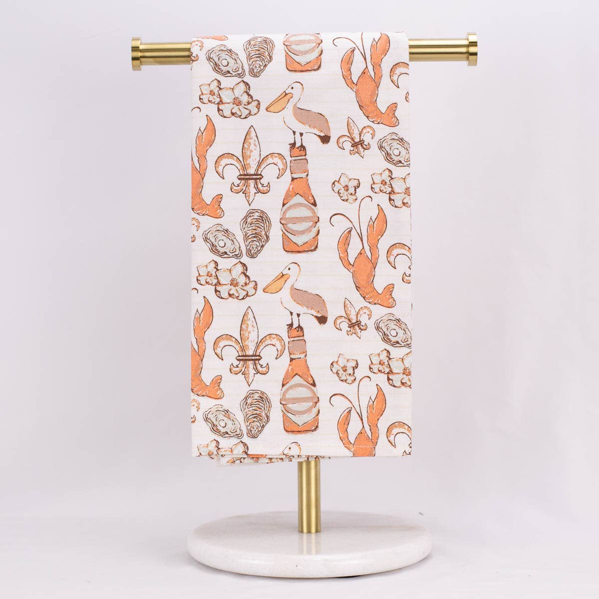 The Royal Standard - Cajun Dreams Hand Towel    White/Natural/Multi   20x28