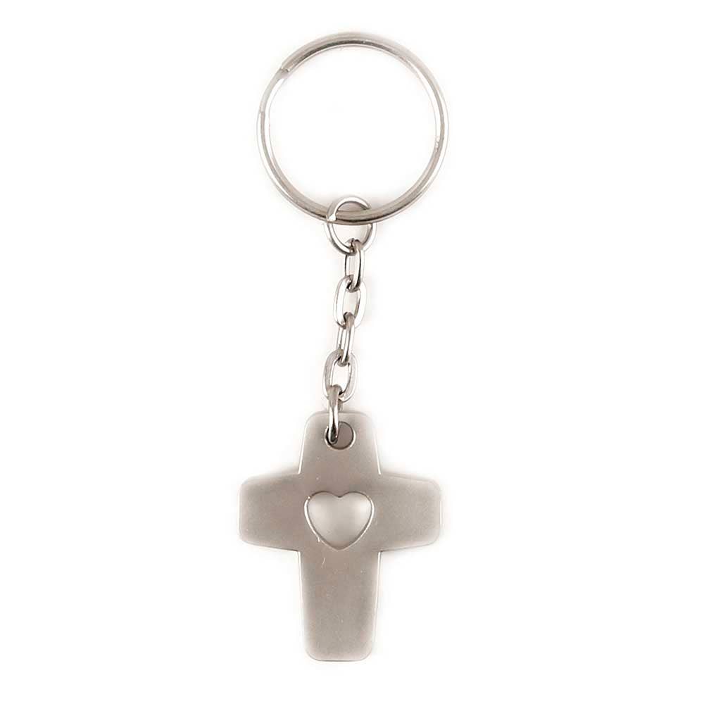 Dicksons - Cross With Heart Keychain