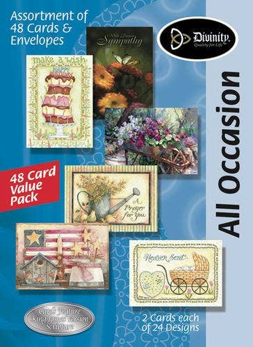 Divinity Boutique - Boxes Cards: 48 Card All Occasion Assortment