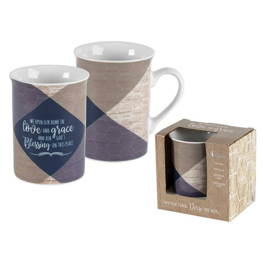 Dicksons - We Open Our Home Porcelain Mug 12 oz