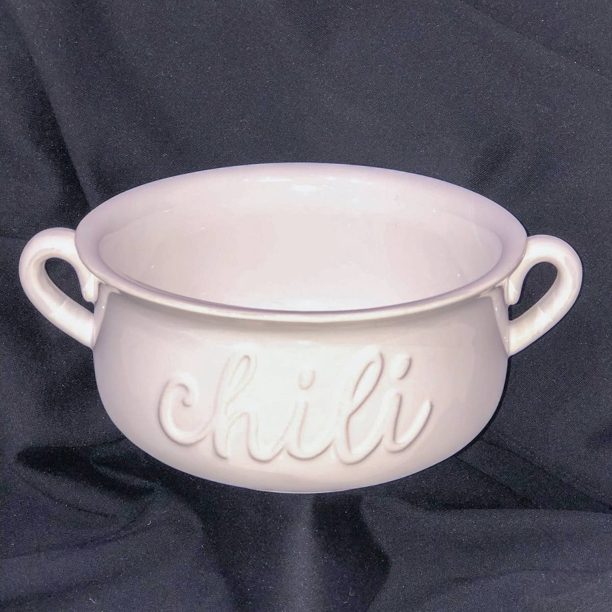 The Royal Standard - Chili Double Handle Bowl   White    7x2.75x5.5