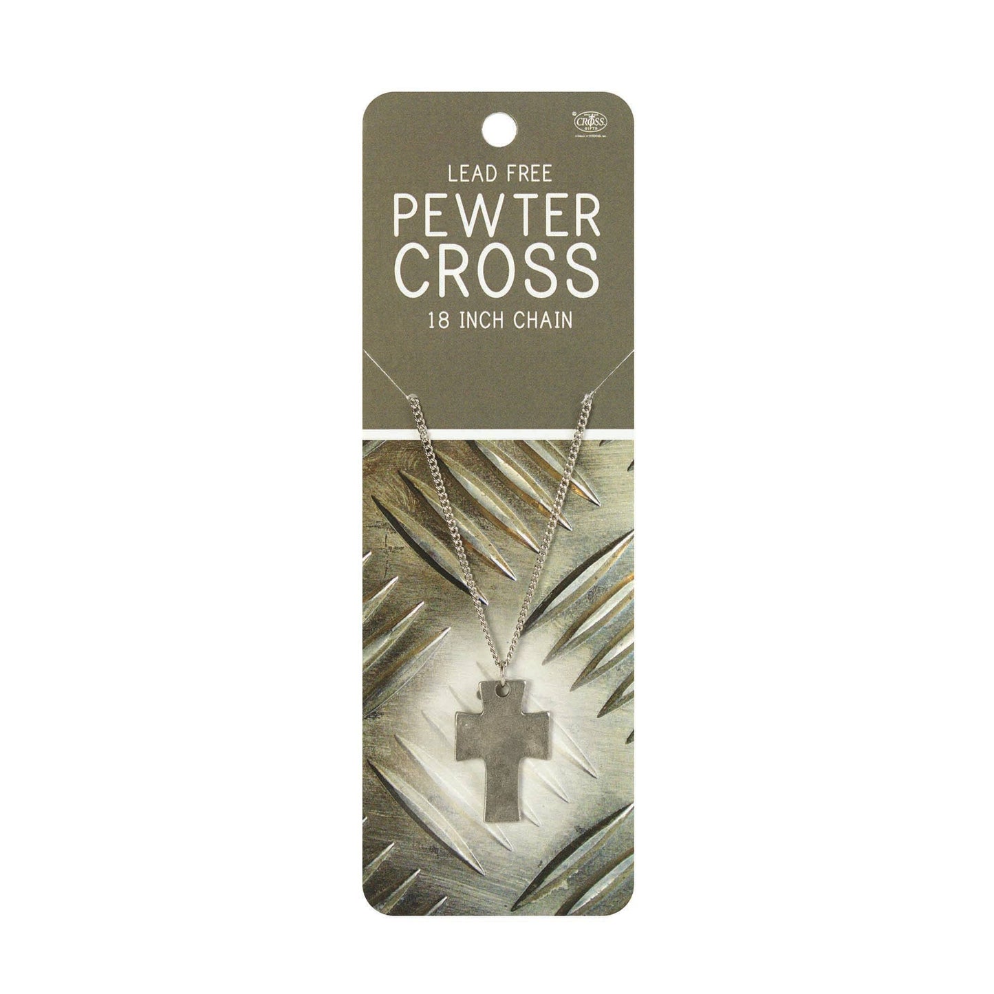 Dicksons - Necklace 18" Chain Pewter Flared Cross