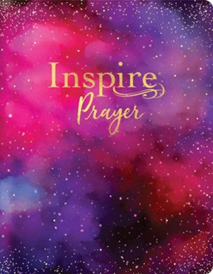 NLT Giant-Print Inspire PRAYER Bible: The Bible for Coloring & Creative Journaling--soft leather-look, purple