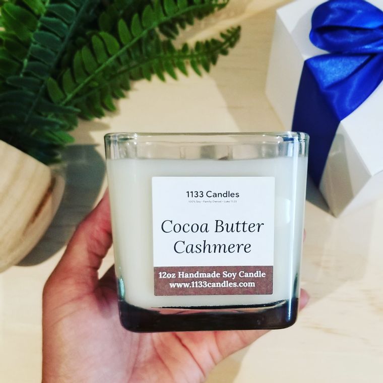 Cocoa Butter Cashmere | Fall Candle | Woodsy Candle | 100% Soy | Made in the USA | Strong Scent