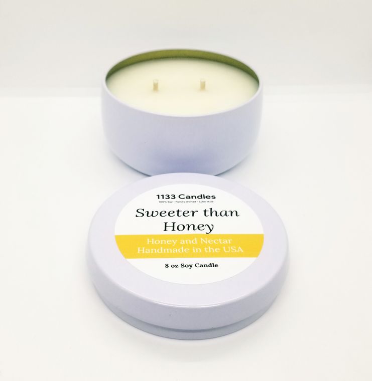 Honey Scented Soy Candle | Sweeter than Honey | Inspirational Gift | Christian Gift